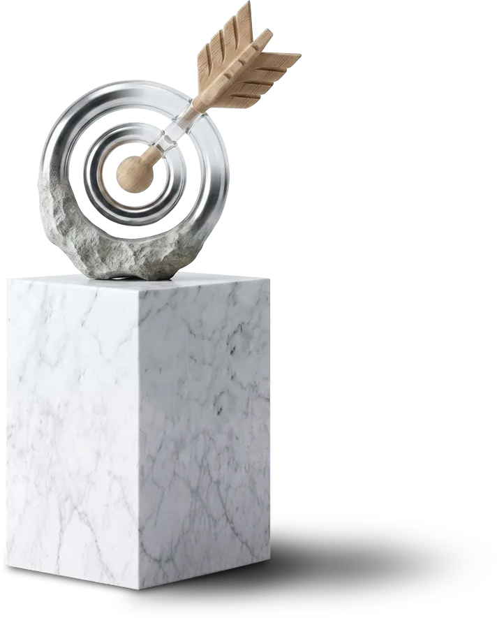 Cubo scultoreo simbolo del metodo Brands Advisor
