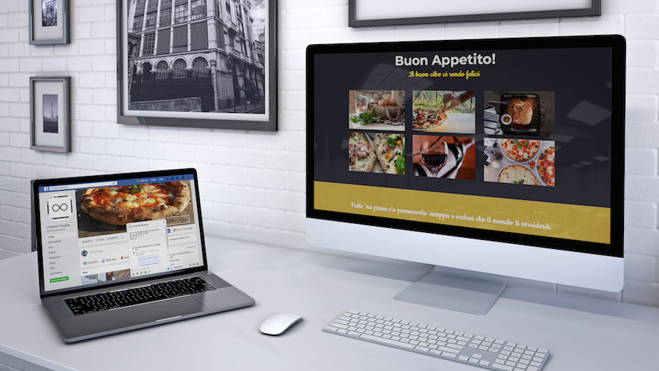 Grafiche social personalizzate per Infinito Pizzeria